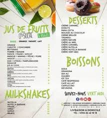 Vert Midi Marrakech Menu Livraison A Domicile Vert Midi Marrakech Eat Ma Restaurants Maroc Jus De Fruit Pomme Banane Crepe Nature
