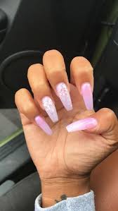 Here we have a gorgeous manicure that features a brown shade, purple tone and glitter. 50 Nail Design Ideas For Long Nails Girly Acrylic Nails Almond Acrylic Nails Designs Coffin Nails Designs