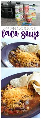 How to make chicken taco soup stir onion, beans, corn, tomato sauce, dice tomatoes, and taco sauce into a slow cooker. Easy Crockpot Taco Soup Recipe