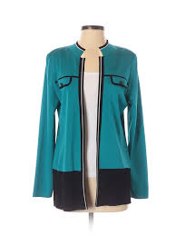 Details About Misook Women Blue Jacket Xs