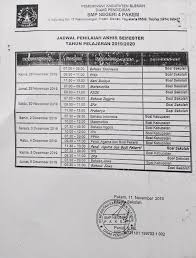 Irma irma uncategorized june 4, 2021. Jadwal Pas 2019 2020