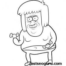 Regular Show Muscle Man Coloring Pages Printable Printable Coloring Pages For Kids Coloring Pages Easy Cartoon Drawings Cartoon