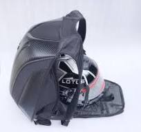 Mochila impermeable de fibra de carbono para Moto, bolsa de almacenamiento  de viaje, para casco, equipaje de Moto de carreras - AliExpress