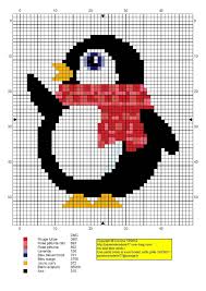 Petit Pingouin Cross Stitch Animals Christmas Cross Stitch Cross Stitch For Kids