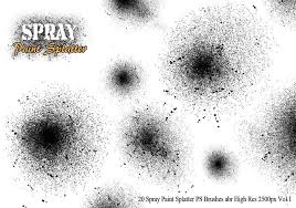 Whenever you stop painting to check your work or the coverage, look at your finger, and the rim, and if paint accumulates, wipe it off. 20 Spray Paint Splatter Ps Brushes Vol 1 Grunge Photoshop Brushes Brushlovers Com