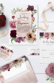 Earthy Tones Burgundy Floral Vintage Wedding Invitation Zazzle Com Tarjetas De Boda Arreglos Para Boda Mesas De Boda