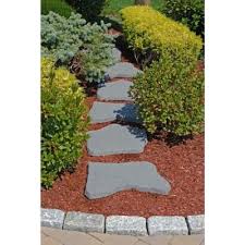 Nantucket Pavers 20 In And 21 In Irregular Concrete Blue Stepping Stones Kit 20 Piece 52201 The Home Depot Landscaping With Rocks Garden Stepping Stones Garden Design