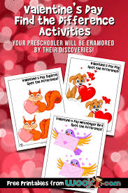 Although no one knows for sure the exact origin of valentine's day it is believed that it started in the roman empire around 270ad under the ruling of. Valentine S Day Find The Difference Activities Woo Jr Kids Activities