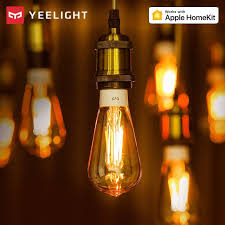 usd 16 49 yeelight smart led filament bulb 2020 e27 500lm 6w dim light lamp wifi smart device work with homekit google as in 2021 filament bulb dim lighting lamp light