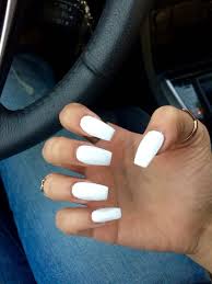Acrylic Nails Medium Length Blue Nail And Manicure Trends Coffin shaped nails (also known as ballerina nails) feature long length and squared tips.
