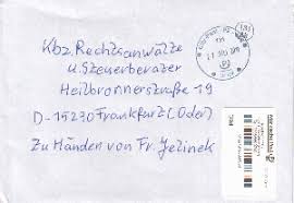 (zu händen) schreibt man nach der neuen din 5008 nicht mehr. Philaseiten De Moderne Privatpost In Deutschland