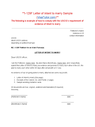 It is just an accompanying letter that leads your visa application. I 129f Letter Of Intent To Marry Immigration To The United States Immigration Law