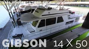 Jamestowner click here to see video. Houseboat For Sale Houseboats Buy Terry 1996 Gibson 14 X 50 Youtube