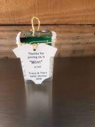 Baby Onesie Thanks For Joining Us It Mint A Lot Baby Gift Tags Unique Baby Shower Themes Baby Shower Decorations For Boys