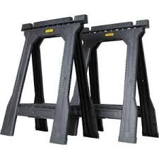 Stanley 22 In Folding Sawhorse 2 Pack Stst60952 The Home Depot Folding Sawhorse Sawhorse Stanley