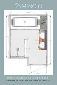 pin op badkamer plattegrond indeling en ontwerp