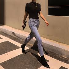 M O D U S On Instagram Basic Wool Knit Slim Denim Jean Modus Smart Casual Women Smart Casual Women Jeans Slim Denim