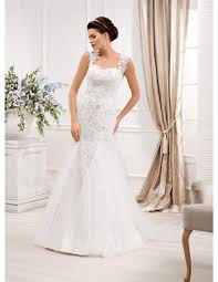 Vestito midi con scollo a cuore e spalline sottili regolabili con fiocco. Abito Da Sposa A Sirena Economico Online In Pizzo Con Spalline E Scollo A Cuore
