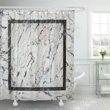 Choose grey wall tiles for the bathroom to create the effect. Cynlon Gray Stone Marble Inlay White Black Grey Bathroom Decor Bath Shower Curtain 60x72 Inch Walmart Com Walmart Com