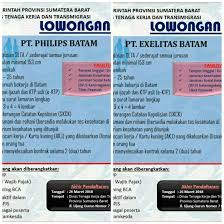 Tips dan panduan melamar pekerjaan lewat email. Lowongan Kerja Pt Exelitas Dan Pt Philips Batam