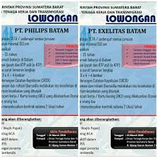 Cara melamar pekerjaan lewat email. Lowongan Kerja Pt Exelitas Dan Pt Philips Batam