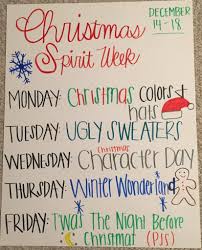 Image Result For Christmas Spirit Week Ideas School Spirit Week School Spirit Days Holiday Spirit Week