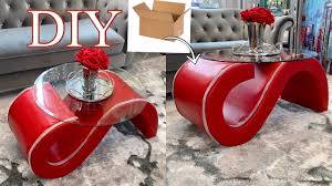 This is a diy video on how to convert an old rack into a glam shadow cabinet how to pick casual items and transform them to unique pieces in a home is. Cardboard Coffee Table Diy Table Idea Using Cardboard Youtube