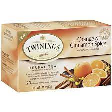 Twinings Of London Orange Cinnamon Spice Herbal Tea Bags 20 Count 1 4 Oz Walmart Com In 2021 Cinnamon Spice Spice Tea Tea Blends
