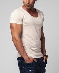 Check spelling or type a new query. Men S Plain Beige Scoop Neck T Shirt High Quality Slim Fit Tees Online Rb Design Store