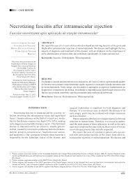 Necrotizing fasciitis causes a number of symptoms, including dehydration, diarrhea and vomiting, and that isn't even the worst of it. Https Www Scielo Br J Rbcp A 4hbcjfbzzvt9qgj9cvrqpvm Format Pdf Lang En
