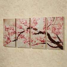 Buy original affordable art online and in our art gallery in oxfordshire near oxford. Cherry Blossom Tree Quadtych Canvas Art Set Cherry Blossom Art Cherry Blossom Painting Blossoms Art
