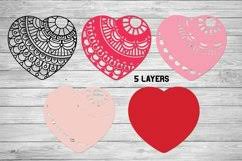 Download 3d Layered Svg Heart Mandala Valentines Day Svg 684823 Paper Cutting Design Bundles