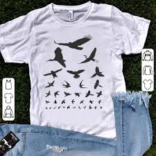 Top Birding Birdwatching Eye Chart All Kind Of Bird Shirt