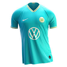 Auch eine tolle auswahl an schals und caps gibt es für die. Nike Vfl Wolfsburg Herren Auswarts Trikot 2019 20 Hellblau Weiss Fussball Shop