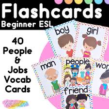 Beginner English People & Jobs Vocabulary Flashcards