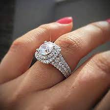 1 day ago · 1.52 carat aurora cushion cut engagement ring. Amazon Com Capsa Ring Round Diamond Wedding Band Accessory Rings Size 5 10 White Diamond Bridal Halo Engagement Ring Sports Outdoors
