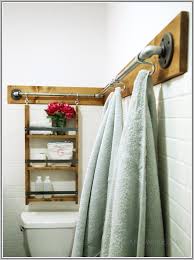 Idees Fabrication Porte Serviette Salle De Bain Diy Towel Rack Towel Rack Bathroom Furniture