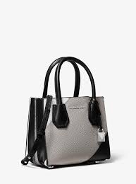 Michael Michael Kors Pebble Leather Convertible Crossbody Belt Bag Michael Michael Kors Mercer Tri Color Pebbled Leather Accordion Crossbody Convertible Shoulder Bags Handbags Michael Kors Crossbody Bag