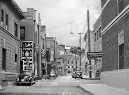 May 1940 Side Street Of Bisbee Arizona Copper Mining Center Shorpy Historic Picture Archive Bisbee Arizona Bisbee Arizona