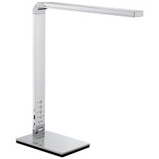 Jett Led Desk Lamp With Usb Port And Night Light Silver 40n12 Lamps Plus In 2020 Led Desk Lamp Contemporary Desk Lamps Desk Lamp