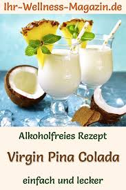 Virgin Pina Colada Alkoholfreies Cocktail Rezept Virgin Pina Colada Einfaches Rezept Fur Einen Alkoholfreien Mocktail Ohne Zucker Pina Colada Vodka Likor