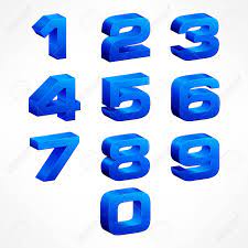 9, a, b, c, d, e, f} alphabet der sedezimalziffern. Alphabet Isometrische Zahlen Satz Von Vektorzahlen Von 1 Bis 0 In Blauer Farbe Auf Weiss Vektor Illustration Lizenzfrei Nutzbare Vektorgrafiken Clip Arts Illustrationen Image 64374838