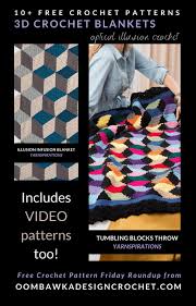 For the fall and winter season, we have compiled a wide range of stylish and modern free crochet jacket patterns in the following collaboration, while for windy summer days and cold nights of spring, we have very trendy and stunning ideas of lacy crochet jackets. Free 3d Crochet Blanket Patterns Oombawka Design Crochet