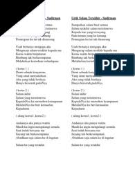 Anda mengetahui judul dan nama penyanyi. Lirik Salam Terakhir