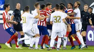 Otro derbi sin público, esperemos que el último, pero hoy un derbi decisivo para la liga. Real Madrid Vs Atletico De Madrid Dani Carvajal Y Diego Costa Fueron Expulsados En El Partido De La International Champions Cup Por Pelear Video Rpp Noticias
