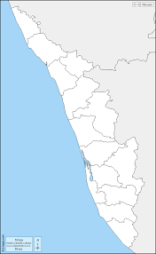 Roads, highways, streets and buildings on satellite photos. Kerala Free Map Free Blank Map Free Outline Map Free Base Map Boundaries Districts