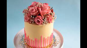When i first started decorating in the 1990s, cake flowers were still very formal and fairly complicated, says katherine bates, pastry chef. Perfect Straight Edges Fresh Flower Bouquet Cake Tutorial Rosie S Dessert Spot Youtube