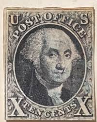 What is the Scott number for a U.S. George Washington stamp with design  A140 and specific measurements?