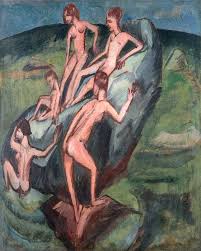 These both show rubens' version of idealised feminine beauty, with the goddesses venus, minerva and. Ernst Ludwig Kirchner Urteil Des Paris Badende Auf Fehmarn 1913 Kunstwerke Ernst Von Siemens Kunststiftung
