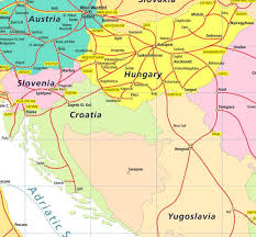 La croazia è un pezzo di terra baciato da madre natura. Ungheria Croazia Mappa Mappa Dell Ungheria E Croazia Europa Dell Est Europa